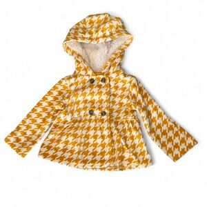 Carter's Yellow and White Houndstooth Cape size 12M